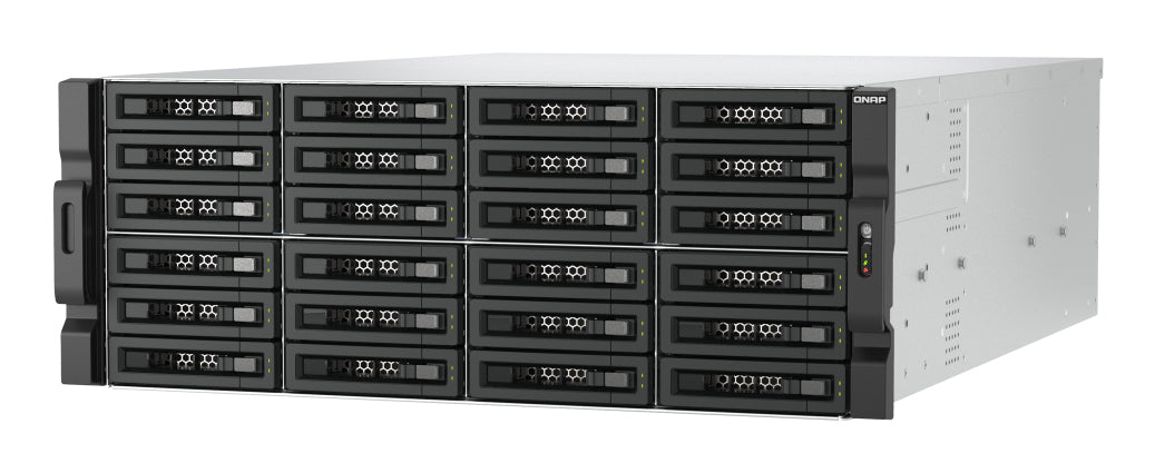 QNAP TL-R2400PES-RP – 24-Bay Rack 4U Gehäuse – für 2,5"/3,5" HDD/SSD, SATA