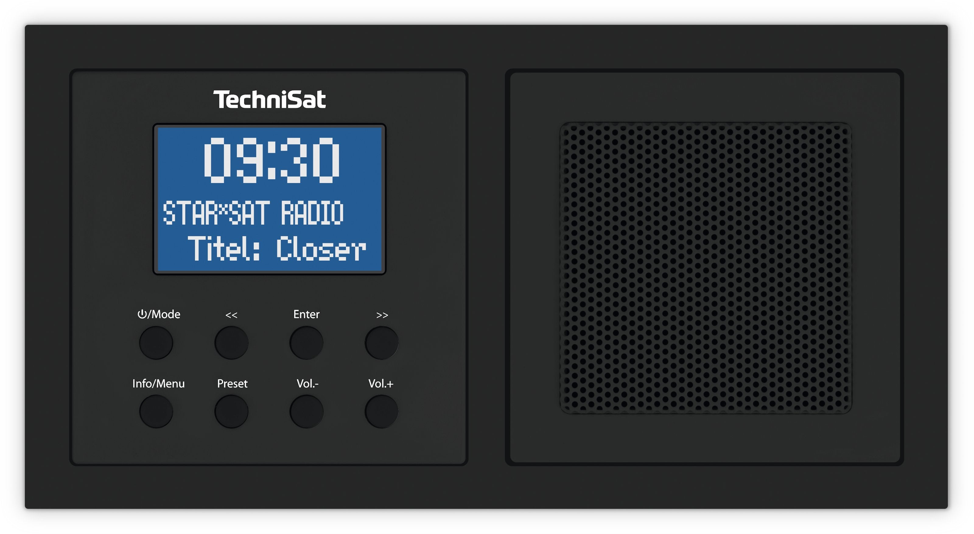 TechniSat DigitRadio Up 1 – DAB-/Internetradio – DAB+, UKW, Bluetooth – Schwarz