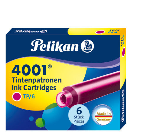 Pelikan TP/6 Füllhalter-Patrone – Rosa, 6er-Pack