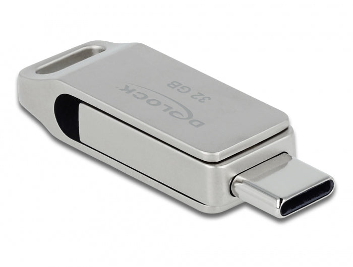 DeLOCK USB 3.2 USB-C/Typ-A – 32 GB, 119 MB/s lesen, 41 MB/s schreiben