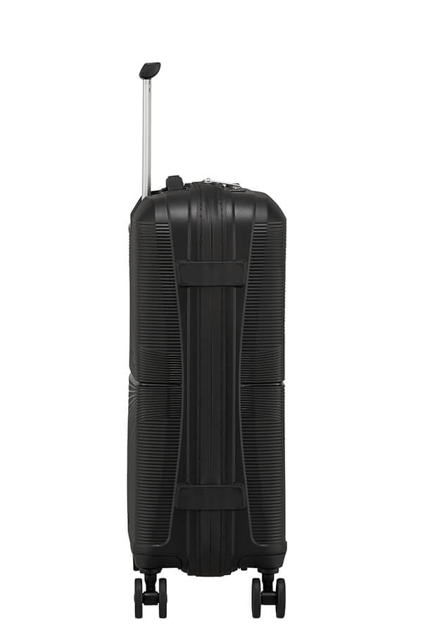 American Tourister Handgepäck-Trolley – Hartschale, 4 Doppelrollen, mit TSA, Onyx Schwarz, 40 × 50 × 20 cm
