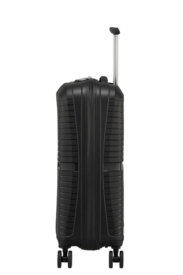 American Tourister Handgepäck-Trolley – Hartschale, 4 Doppelrollen, mit TSA, Onyx Schwarz, 40 × 50 × 20 cm