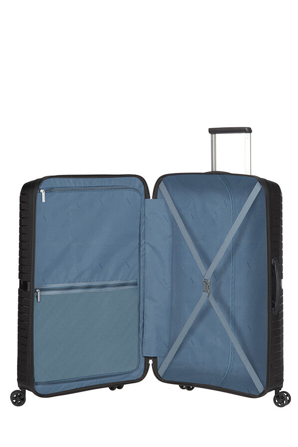 American Tourister Trolley Airconic – 101 l, Hartschale, 4 Doppelrollen, mit TSA, Onyx Schwarz, 49 × 77 × 31 cm