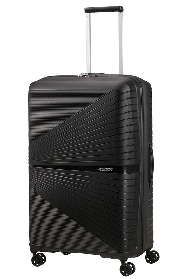 American Tourister Trolley Airconic – 101 l, Hartschale, 4 Doppelrollen, mit TSA, Onyx Schwarz, 49 × 77 × 31 cm