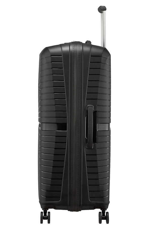 American Tourister Trolley Airconic – 101 l, Hartschale, 4 Doppelrollen, mit TSA, Onyx Schwarz, 49 × 77 × 31 cm