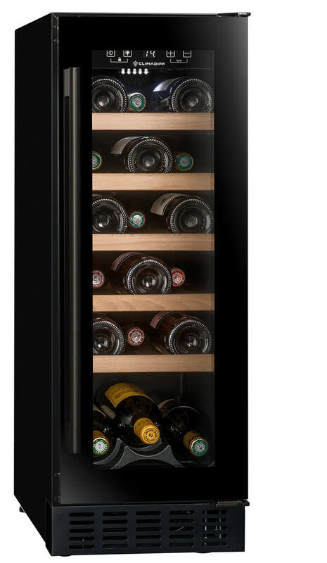 Climadiff Weinkühlschrank CBU20S2B – 57 l, 240 V, Kompressor, Energieeffizienzklasse F