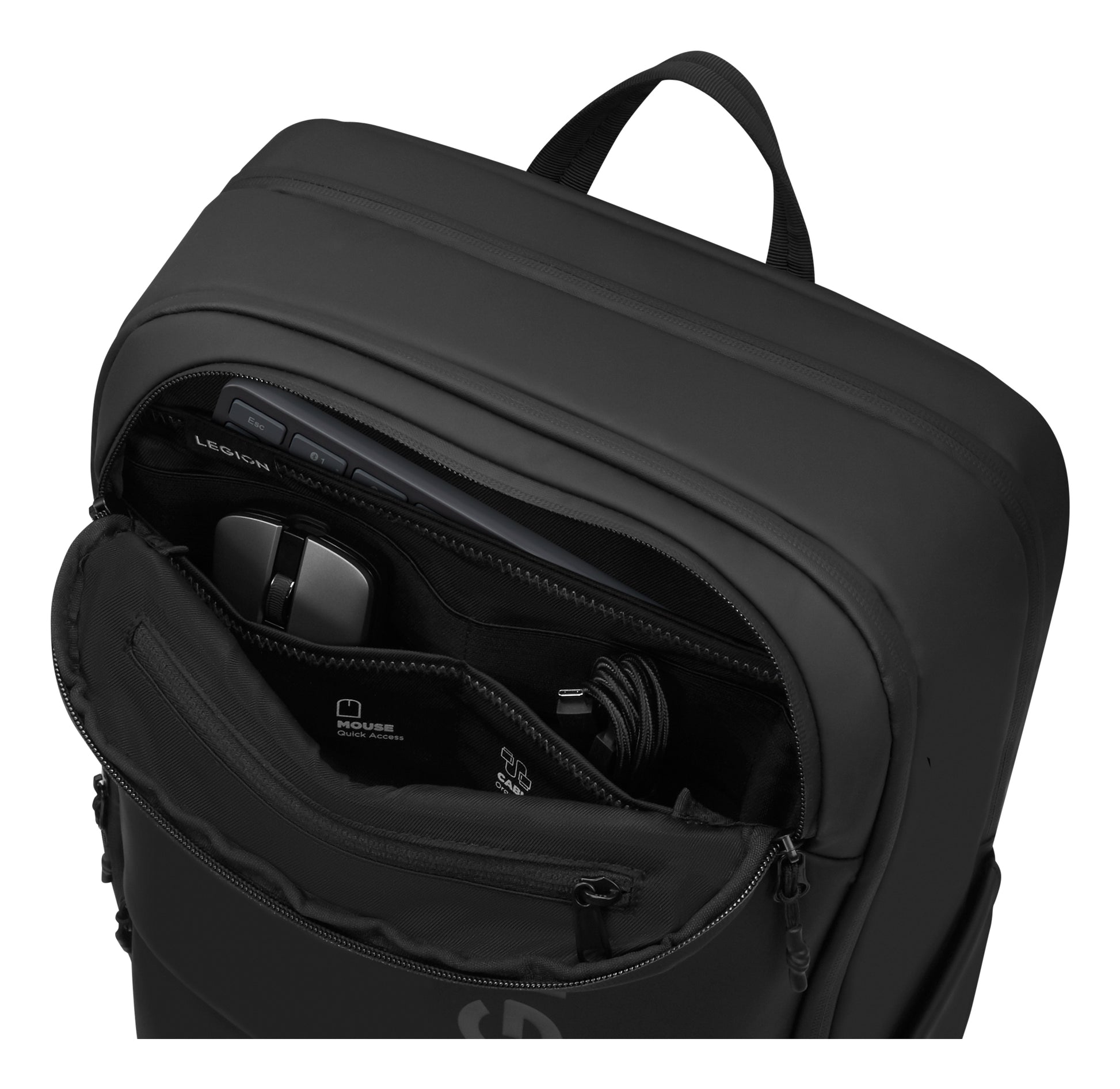 Lenovo Notebook-Rucksack bis 17" – 21 l, wasserfest – Schwarz