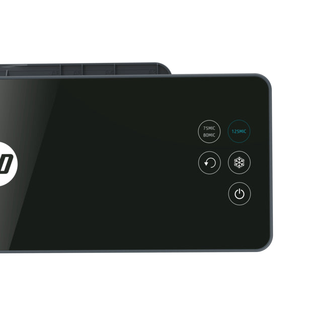 HP Pro 600 Laminiergerät A3 – 2-Rollen, 75–125 µm, Kaltlamination, Aufheizzeit 1 Min., 600 mm/min, Schwarz