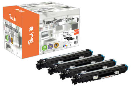 Peach Toner-Multipack TN-247 – BK/C/M/Y, 2300 Seiten