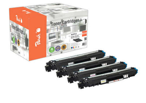 Peach Toner-Multipack TN-243 – BK/C/M/Y, 1000 Seiten – für Brother DCPL 3500 Serie, DCPL 3510 CDW und andere