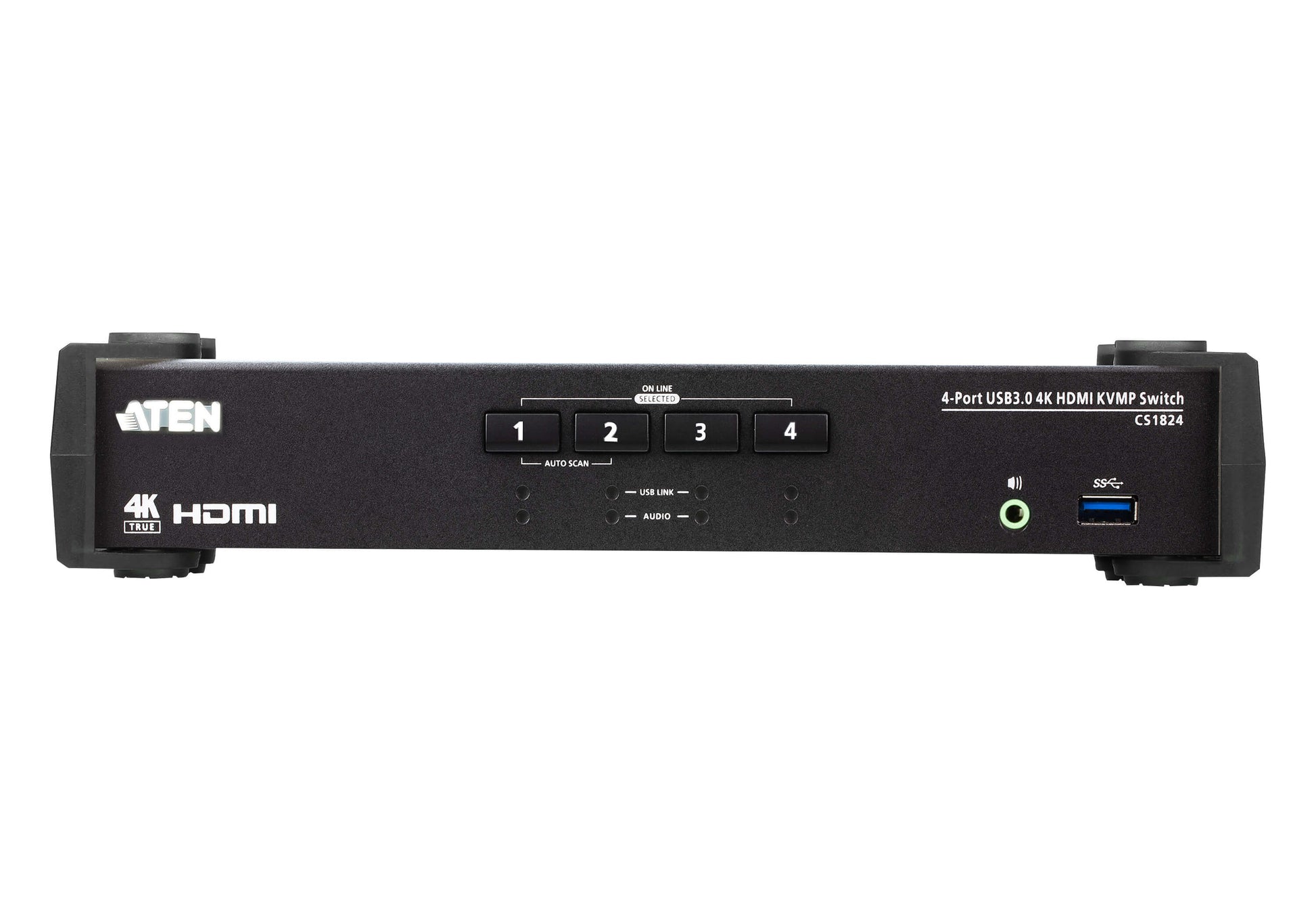ATEN CS1824 KVM-Switch – HDMI 4K 60 Hz, 2-Port, Schwarz