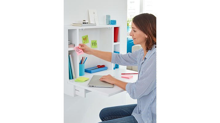 tesa Neon Notes Haftnotizen – 50 × 40 mm – sortiert, 80 Blatt/Block, 3er-Pack