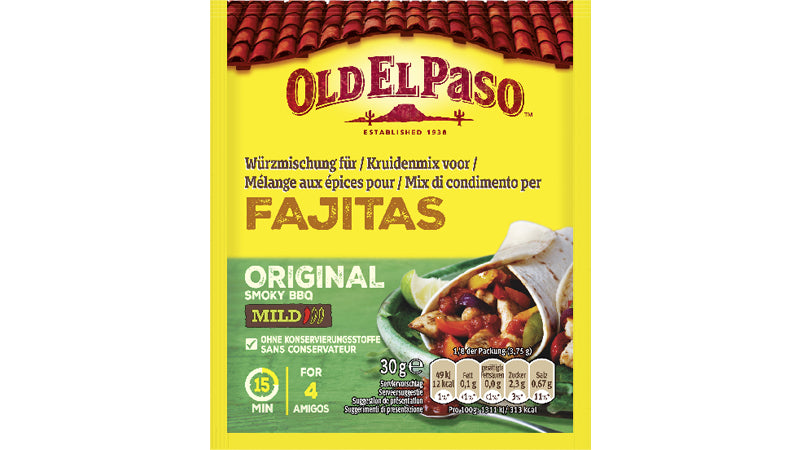 Old El Paso Fajita Gewürzmischung, vegetarisch – 30 g