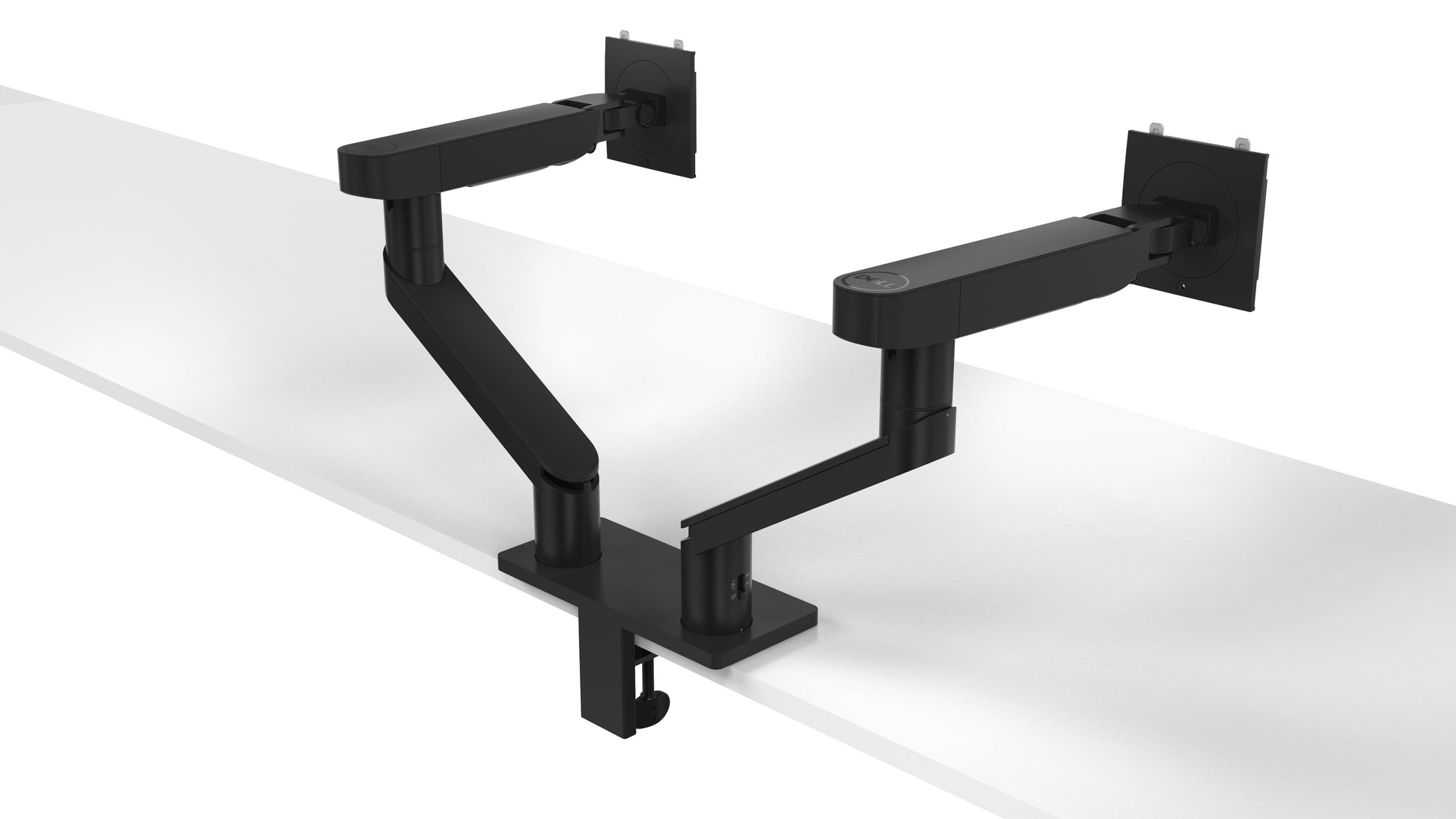 DELL MDA20 – Monitorarm, Dual, Tischklemme, bis 27", VESA 100 × 100 mm, 10 kg, Schwarz
