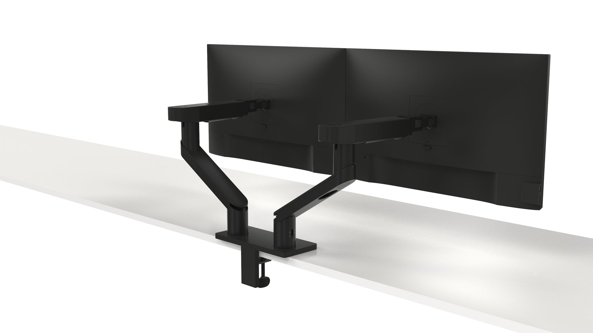 DELL MDA20 – Monitorarm, Dual, Tischklemme, bis 27", VESA 100 × 100 mm, 10 kg, Schwarz