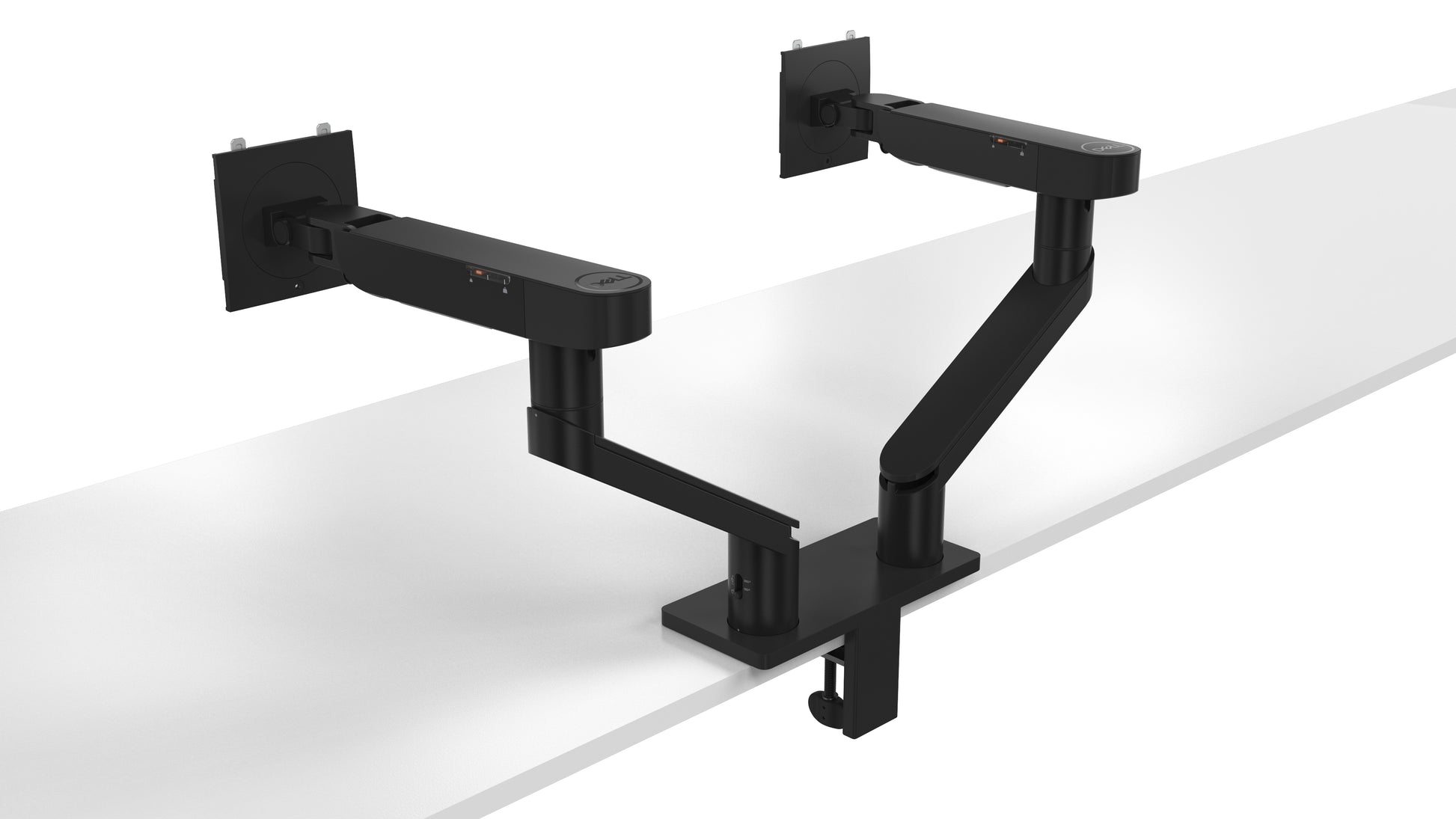 DELL MDA20 – Monitorarm, Dual, Tischklemme, bis 27", VESA 100 × 100 mm, 10 kg, Schwarz