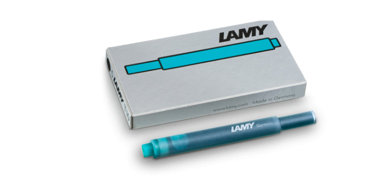 Lamy T 10 Füllhalter-Patrone – Türkis, für Lamy Füller, 5er-Pack