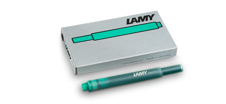 Lamy T 10 Füllhalter-Patrone – Grün, für Füllfederhalter, 5er-Pack
