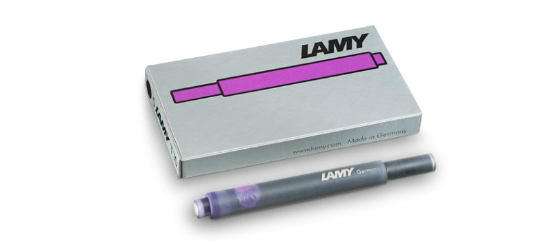 LAMY T 10 Füllhalter-Patrone – Violett, für Füllfederhalter, 5er-Pack