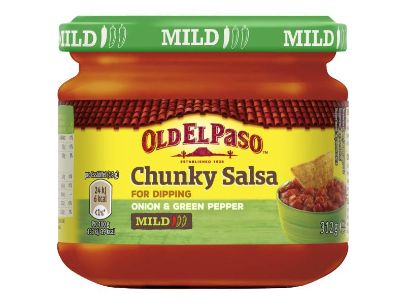 Old El Paso Salsa Chunky, mild – 312 g
