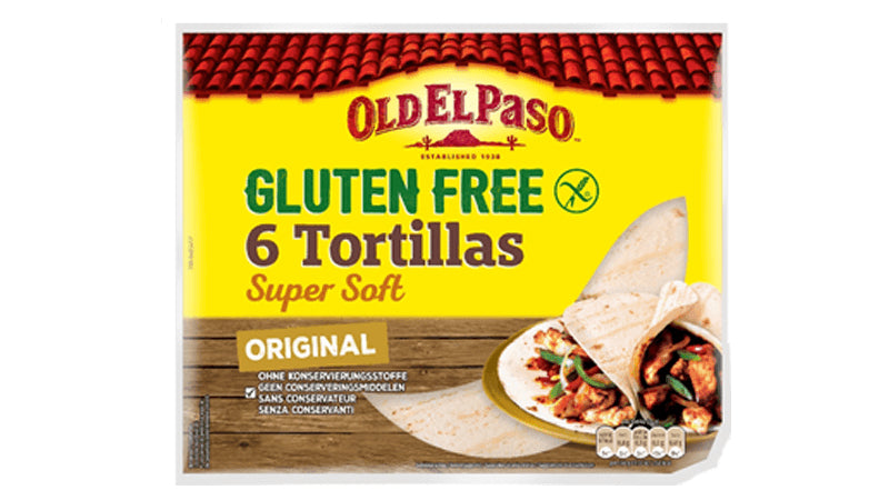 Old El Paso Tortillas – weich, glutenfrei – 6 × 36 g
