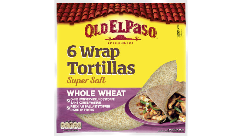 Old El Paso Weizentortillas – Vollkorn, laktosefrei – 350 g