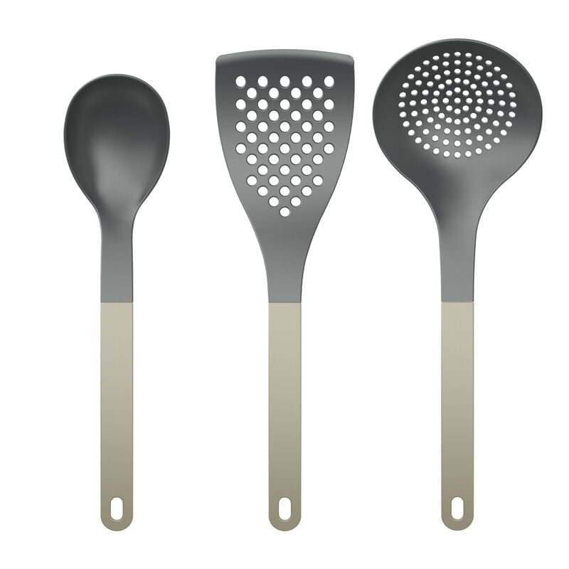Rosti Optima – Küchenhelfer-Set, 3-teilig, 24,5 × 34,7 × 6 cm, Nylon, braun
