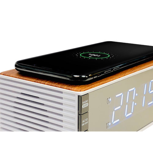 Technoline Digitalwecker – Snooze, USB, 16,5 × 9,3 × 8,0 cm, braun