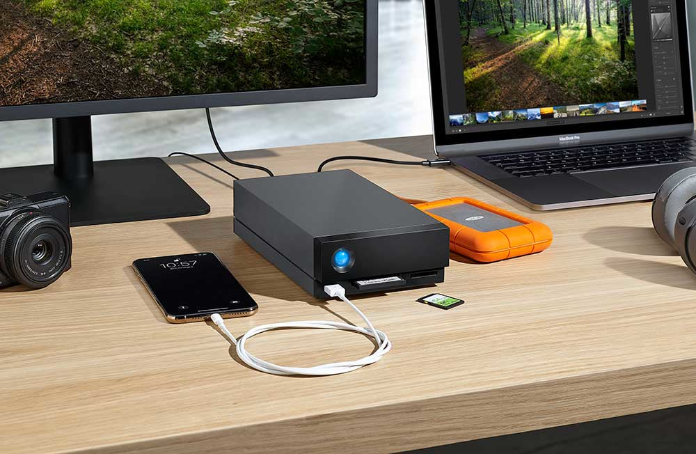 LaCie 1big Dock – 16 TB, 2× Thunderbolt 3, USB 3.1, 3,5"