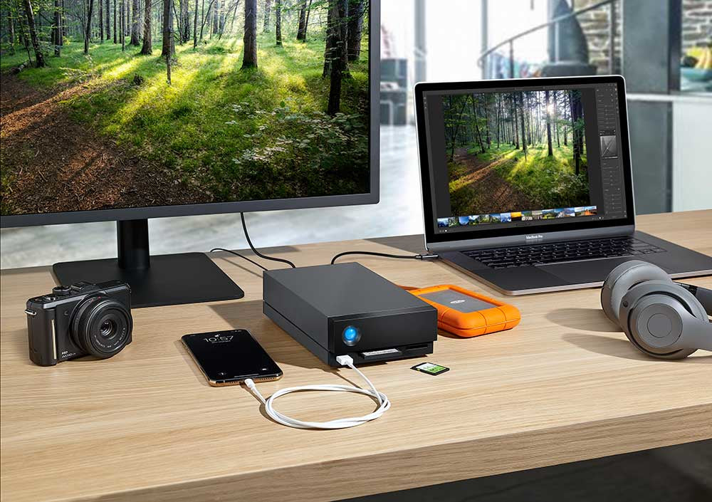 LaCie 1big Dock – 16 TB, 2× Thunderbolt 3, USB 3.1, 3,5"