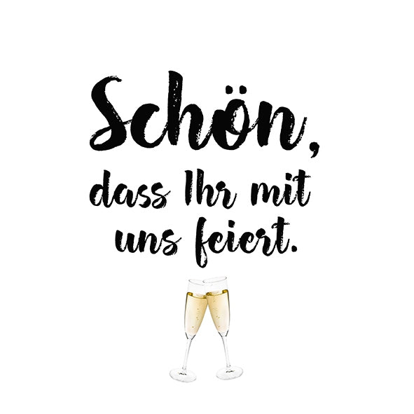 Braun + Company Party-Servietten – mehrfarbig – 33 × 33 cm, 3-lagig – 20 Stück