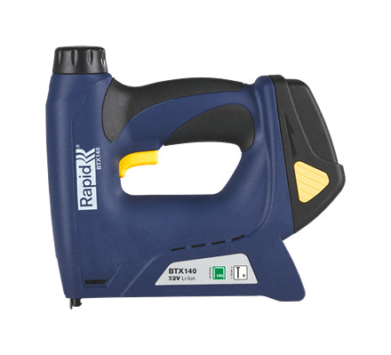 Rapid BTX140 Akku-Tacker – 7,2 V – Typ 140 (6–14 mm), Nägel 15 mm – 1,3 Ah & Ladegerät, Koffer