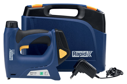 Rapid BTX140 Akku-Tacker – 7,2 V – Typ 140 (6–14 mm), Nägel 15 mm – 1,3 Ah & Ladegerät, Koffer