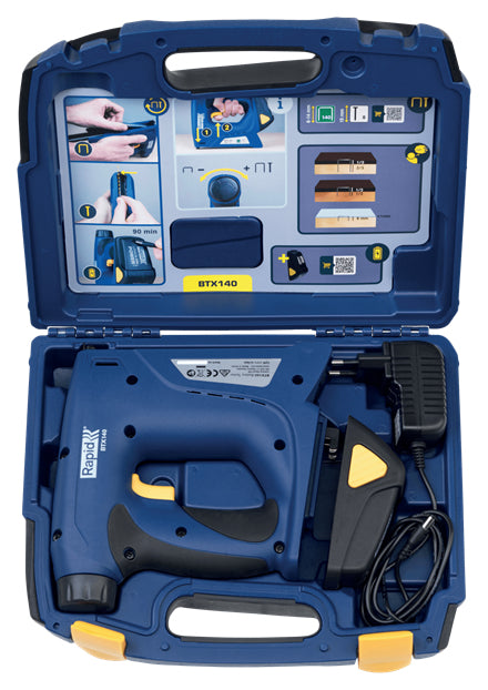 Rapid BTX140 Akku-Tacker – 7,2 V – Typ 140 (6–14 mm), Nägel 15 mm – 1,3 Ah & Ladegerät, Koffer