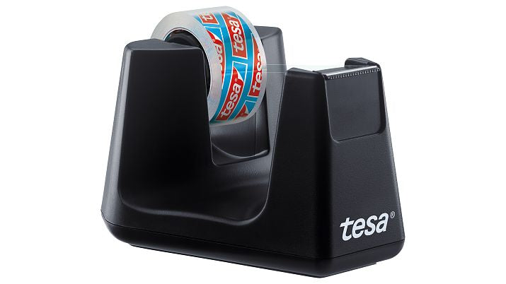 tesa Tischabroller Easy Cut Smart – für Rollenbreite bis 19 mm, für Bandlänge bis 33 m, Metallmesser