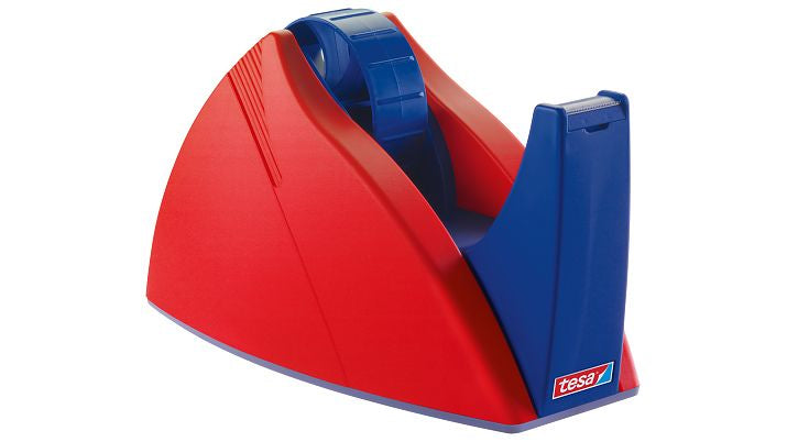 tesa Tischabroller Easy Cut Professional – für Rollenbreite bis 25 mm, für Bandlänge bis 66 m, rutschfest, Metall