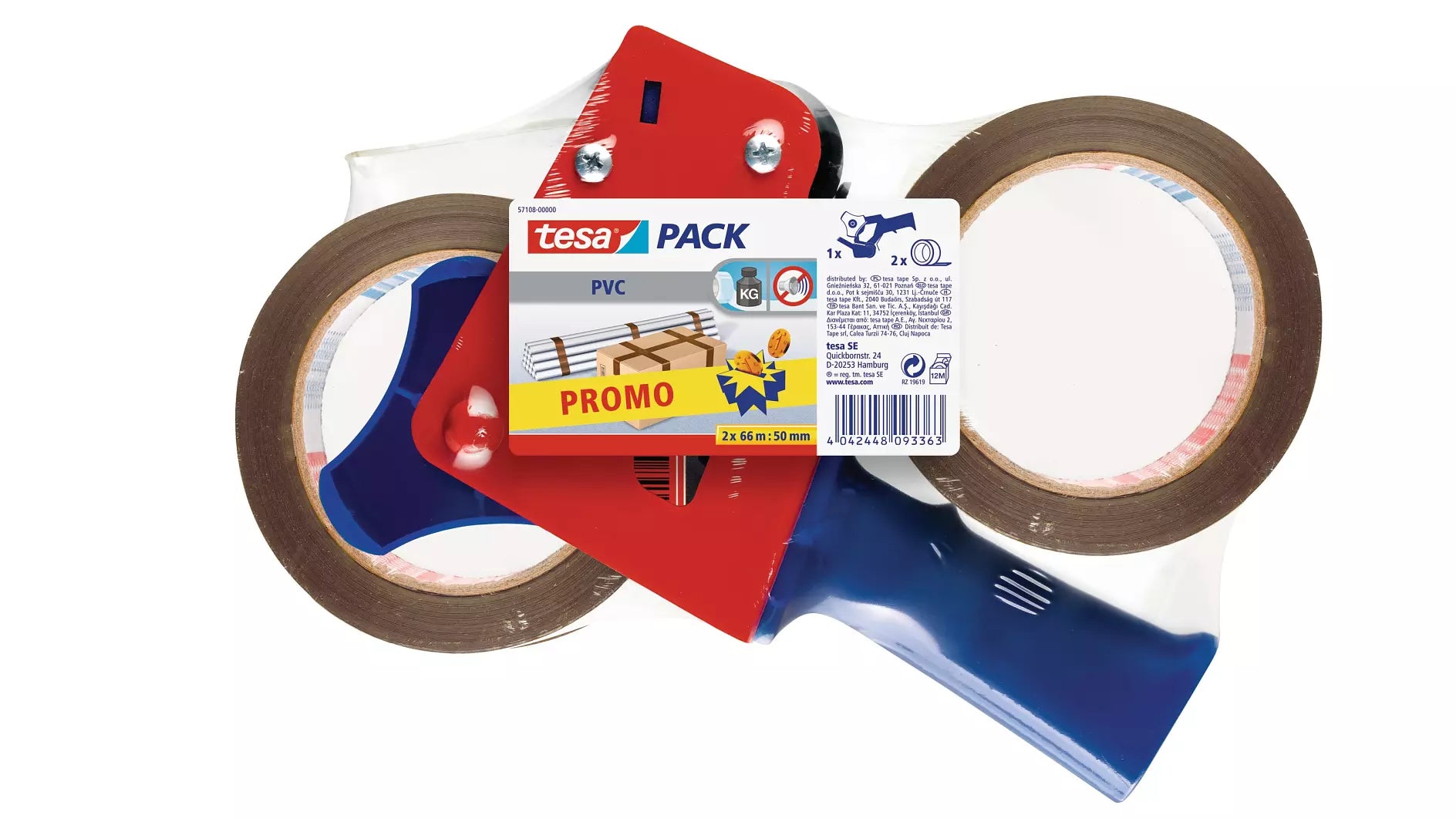 TESA Verpackungsklebeband, Braun, Extra stark – 50 mm × 66 m