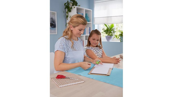 TESA Handabroller ecoLogo Mini – für Klebeband bis 19 mm × 10 m, inkl. 1 Rolle 19 mm × 10 m, Pack zu 16 Stück