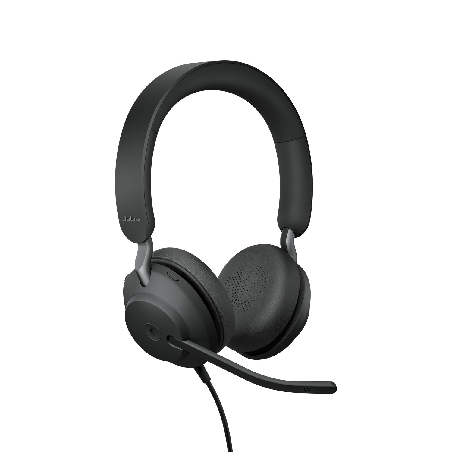 Jabra Evolve2 40 – Duo Headset – USB‑A, mit Boom-Mikrofon – schwarz – für Microsoft Teams