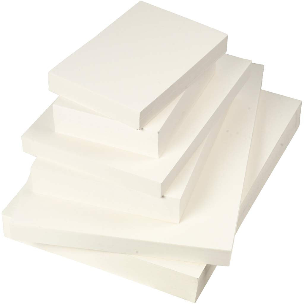 Creativ Company Aquarellblock, Aquarellpapier, 600 Blätter (100 × A5, 100 × A4, 100 × A3)