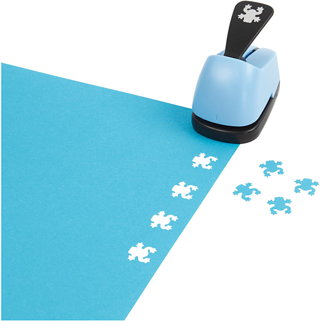 Creativ Company Motivstanzer, Diverse Motive (18 Designs), Ø 9 mm, farbig sortiert, 36 Stück