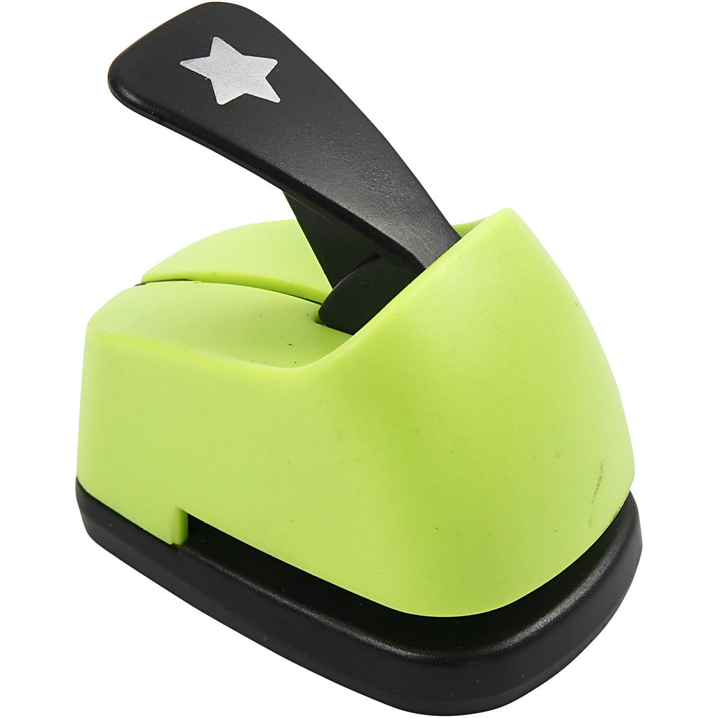 Creativ Company Motivstanzer, Diverse Motive (18 Designs), Ø 9 mm, farbig sortiert, 36 Stück