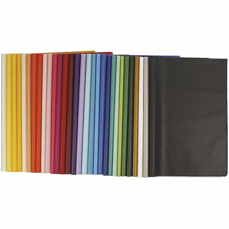Creativ Company Seidenpapier – 50 × 70 cm, mehrfarbig, 14 g/m² – 300 Blatt