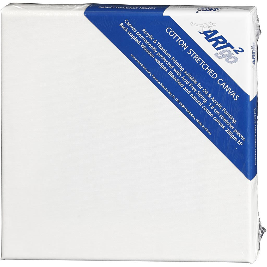 Creativ Company Keilrahmen, Baumwolle, 20 × 20 × 1,6 cm, Weiss