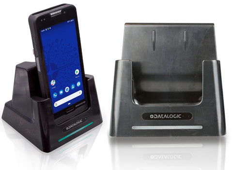 Datalogic Ladestation – 94A150100 – 1-Slot, 1× USB 2.0, Kabelsperre – für Memor 20 – Schwarz