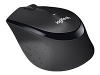Logitech M330 Silent Plus Maus – kabellos, 2,4 GHz, Silent-Tasten, schwarz