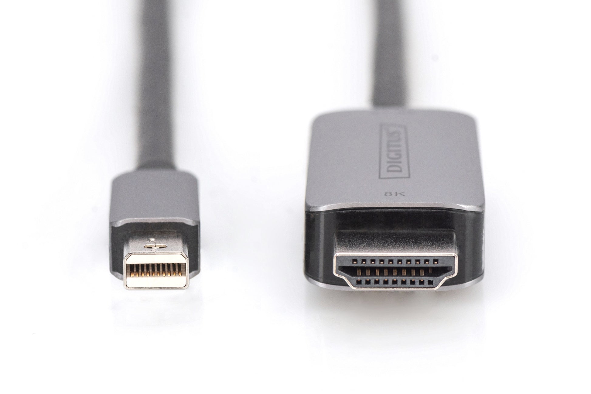 Digitus Mini DisplayPort (Stecker) auf HDMI (Stecker) Adapter – 8K@60 Hz – 1 m – Aluminium-Gehäuse