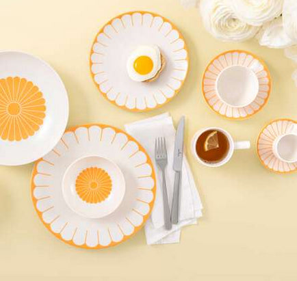 Villeroy & Boch Fleur Pastaschale – 0,62 l, Porzellan, Gelb, spülmaschinenbeständig, mikrowellengeeignet