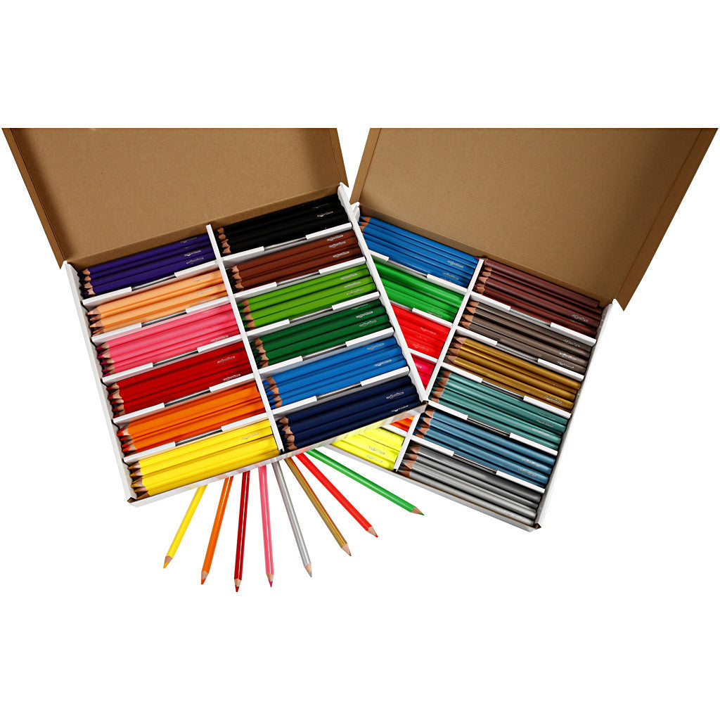 Creativ Company Buntstifte – mehrfarbig, 144 Stück, Ø 5 mm