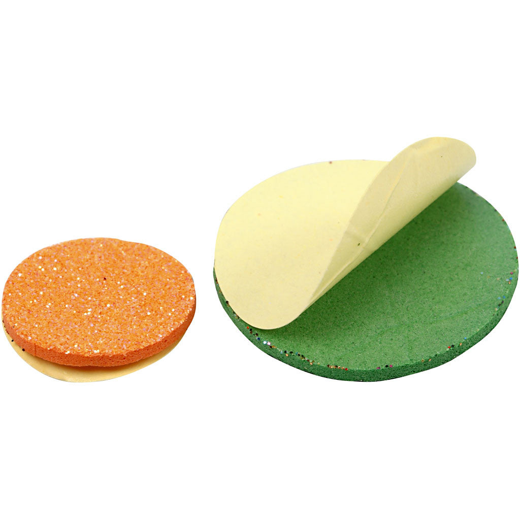 Creativ Company Moosgummi, selbstklebend, mehrfarbig, drei Grössen sortiert, 1'000 Stk., Art.-Nr. 79022